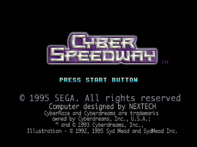 Cyber Speedway screenshot 3 for Sega Saturn